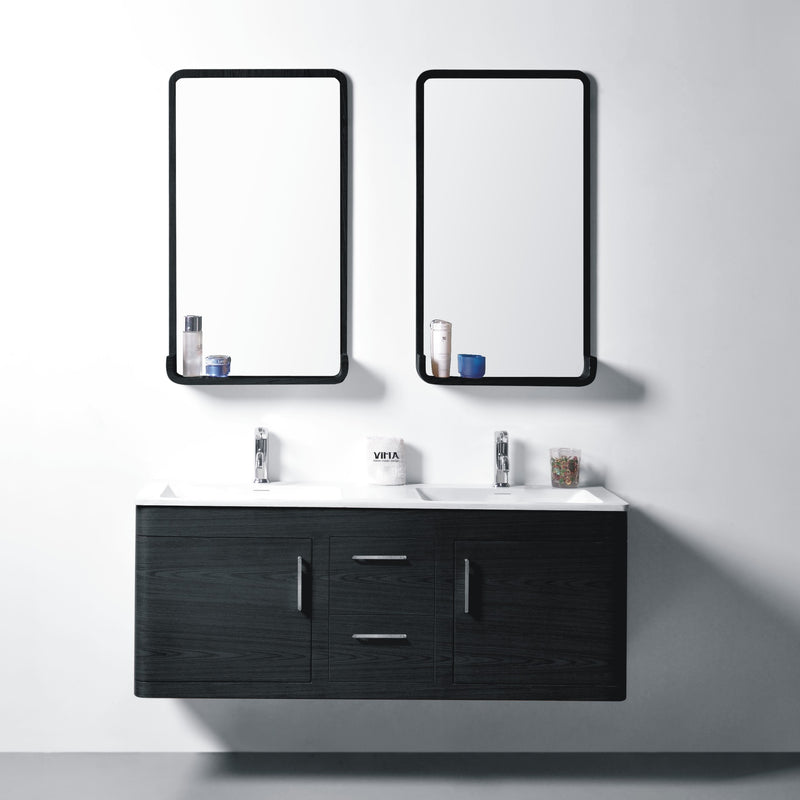 Virta 60 Inch OASIS Solid Wood Wall Mount Vanity with Handle