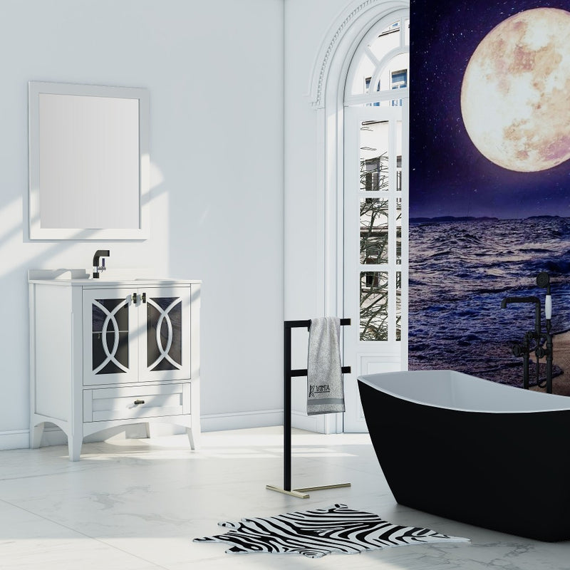 Virta 24 Inch Romance Floor Mount Single Sink Vanity
