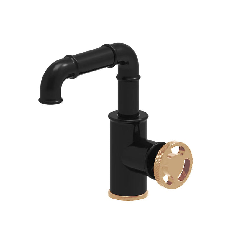 Empyrean ROSSO01 Rose Single Lavatory Faucet with Side Knurled Wheel