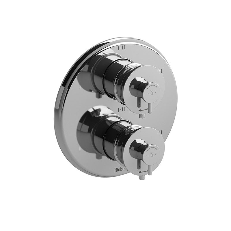Riobel TATOP46 4-way Type TP thermostaticpressure balance coaxial valve trim (Without Rough-in)