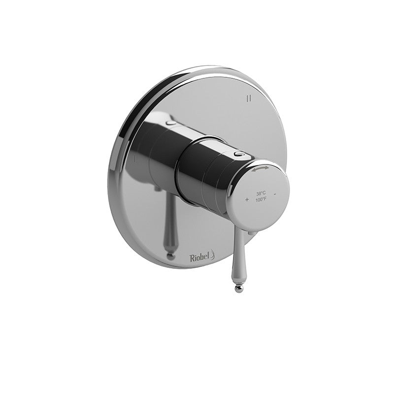 Riobel TRT47 3-way no share Type T/P coaxial valve trim (Without Rough-in)