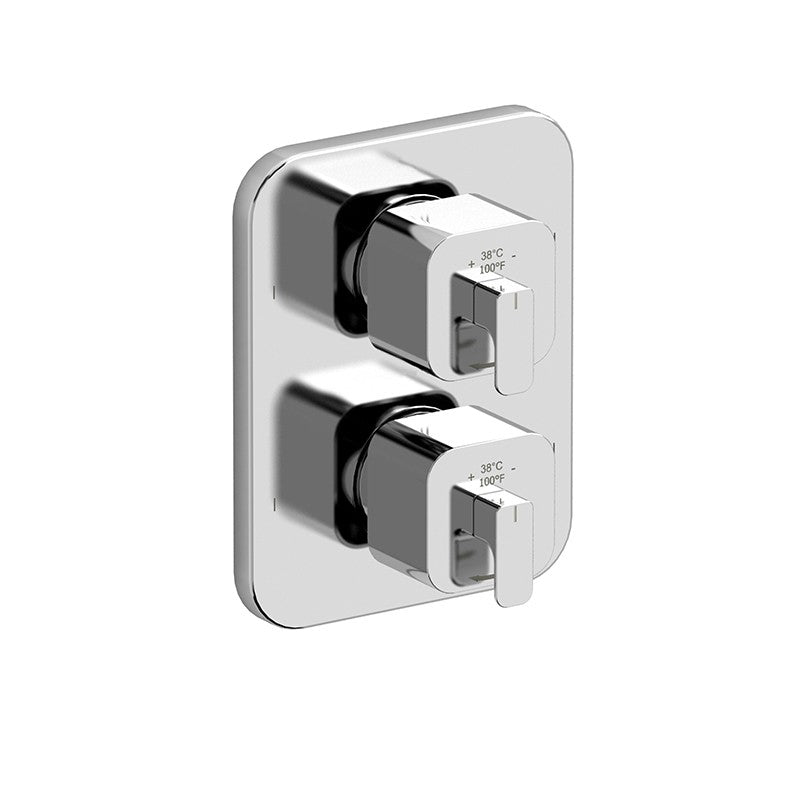 Riobel Equinox 4-way Type TP thermostaticpressure balance coaxial valve trim (Without Rough-in)