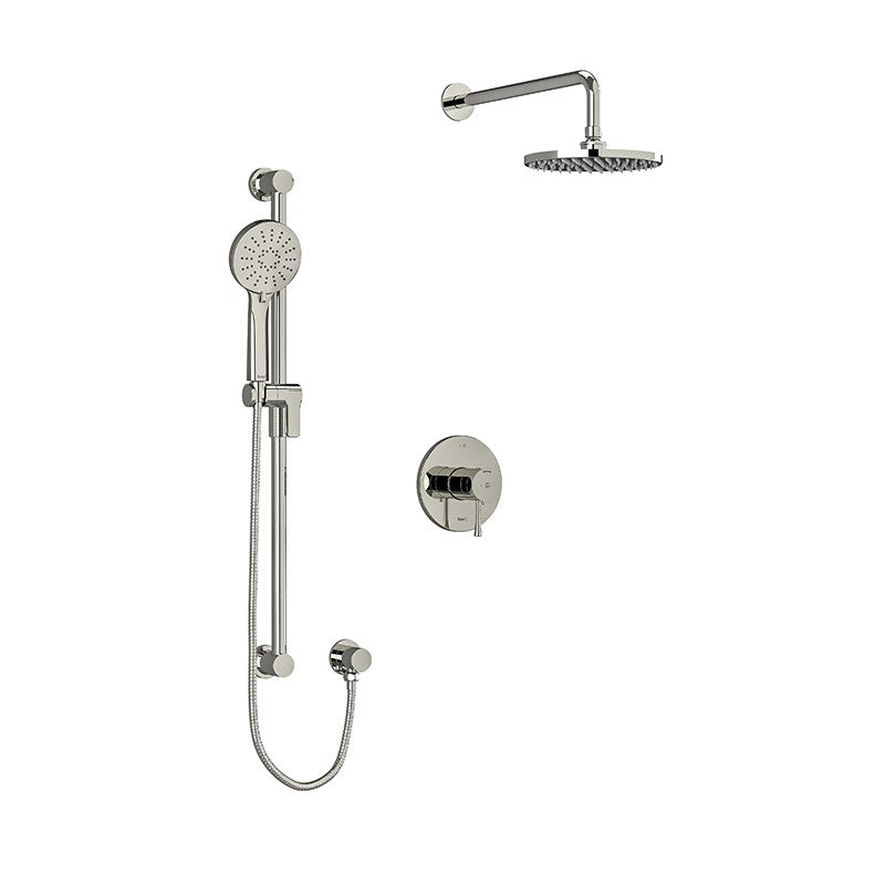 Riobel Edge 2-Way Shower System Trim with Hand Shower and Shower Head TKIT323EDTM