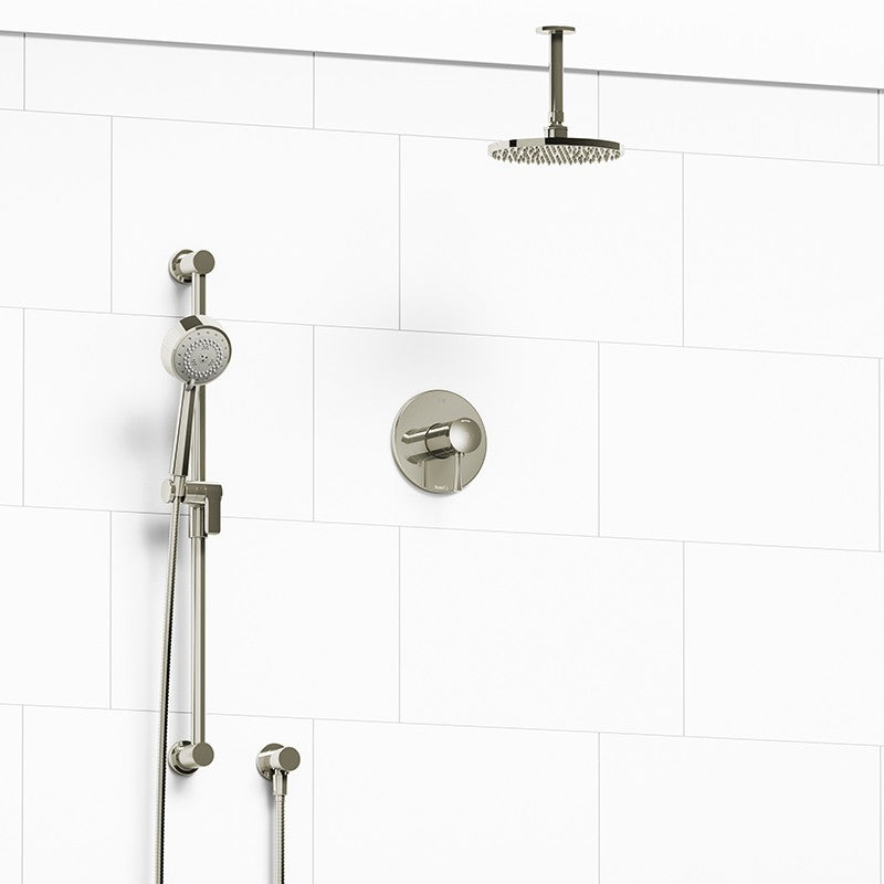 Riobel Edge 2-Way Shower System Trim with Hand Shower and Shower Head TKIT323EDTM