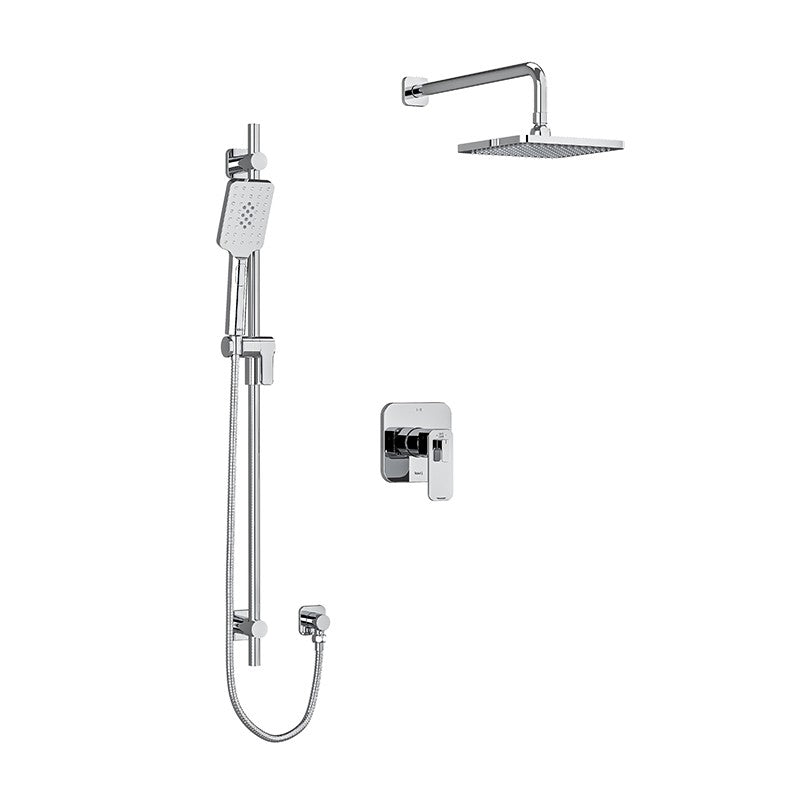 Riobel Equinox TKIT323EQN Type TP thermostaticpressure balance 0.5 coaxial 2-way system with hand shower and shower head