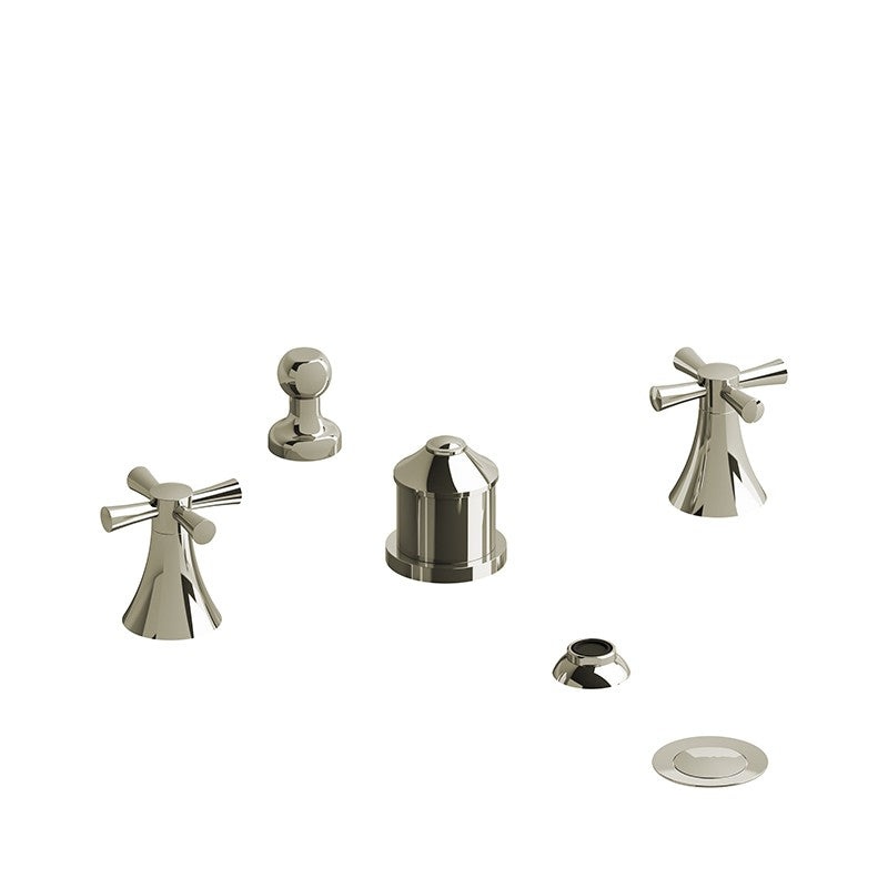 Riobel Edge ED09 4-piece bidet faucet with integrated vaccum breaker