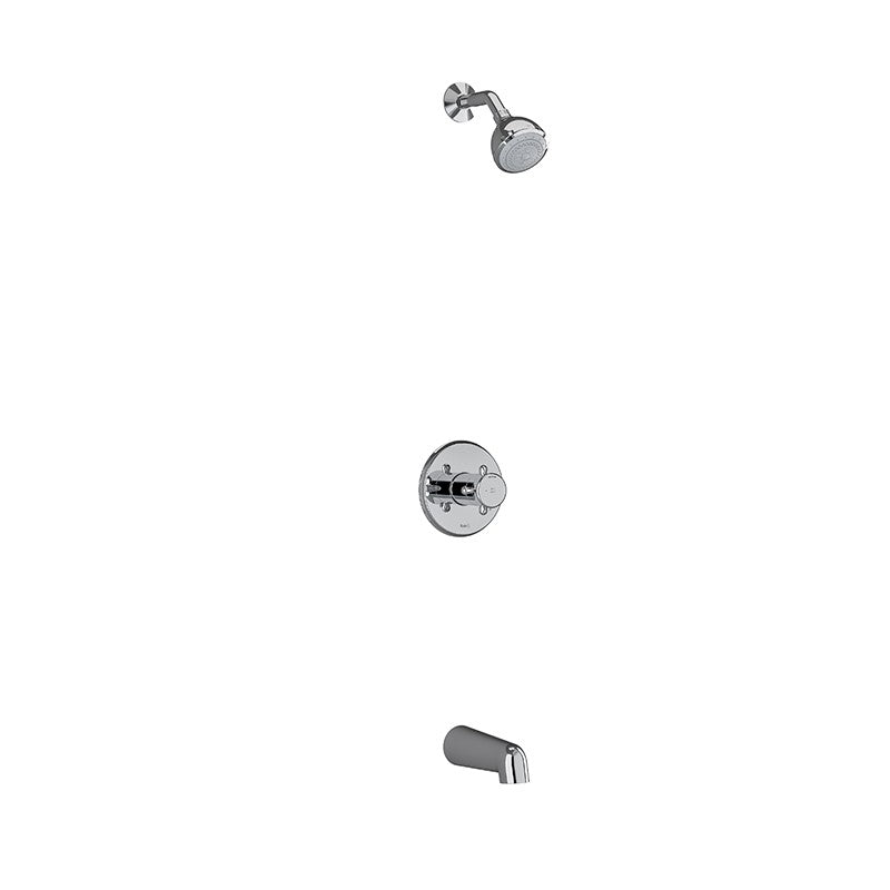 Riobel Georgian KIT4744GN Type T/P 1/2 inch coaxial 2-way no share with shower head and tub spout