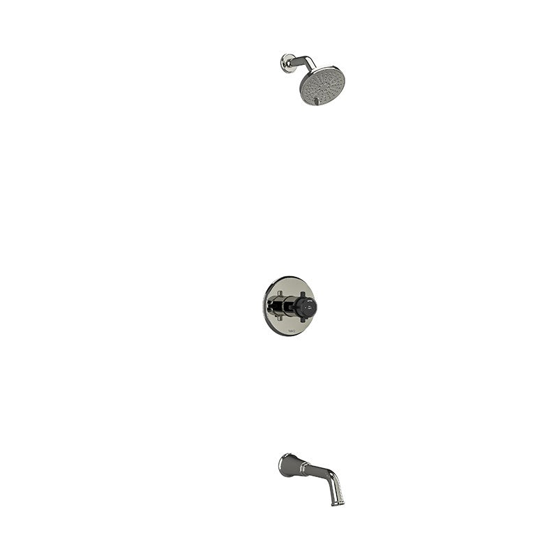 Riobel Momenti KIT4744MMRD Type T/P 1/2 inch coaxial 2-way no share with shower head and tub spout