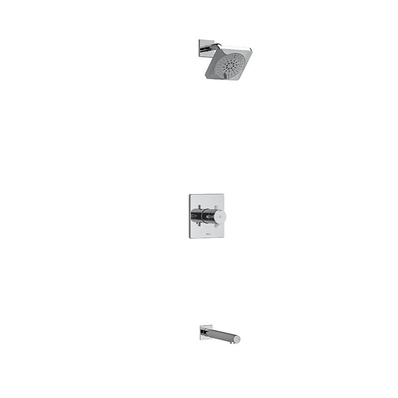 Riobel Pallace KIT4744PATQ Type T/P 1/2 inch coaxial 2-way no share with shower head and tub spout
