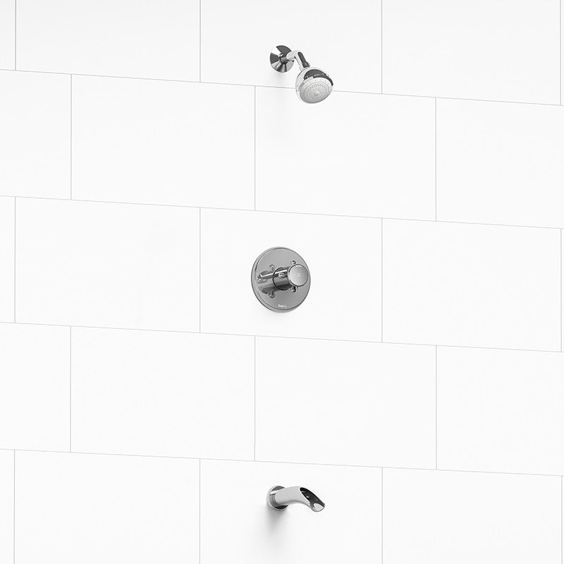 Riobel KIT4744RT Type T/P 1/2 inch coaxial 2-way no share with shower head and tub spout