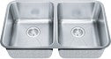Franke NCX120-29 Sink - Undermount Double Concerto Creased Bottom SS