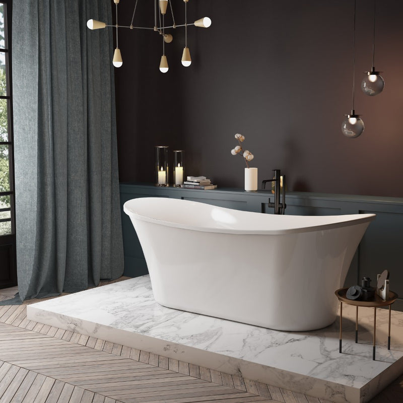 Virta Queenstown  Freestanding Acrylic 71" Bathtub