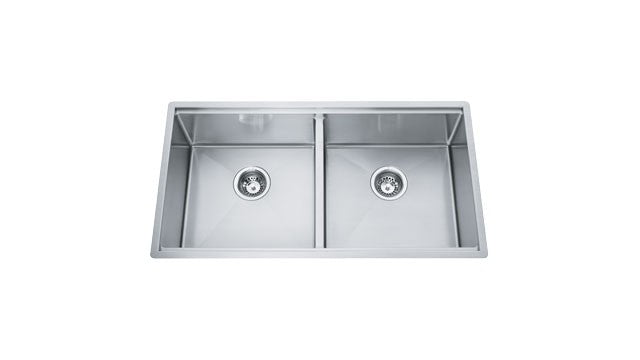 Franke PSX120-33 Sink - Undermount Double Professional 16 gauge with bottom grids board cut mats and colander