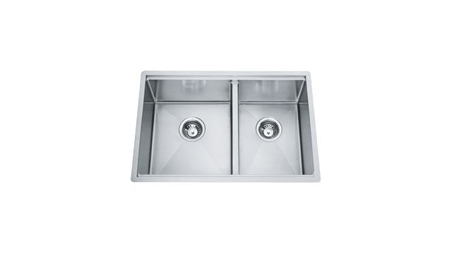 Franke PSX160-26RH Sink - Undermount Two bowl Professional 16 gauge with bottom grids board cut mats and colander