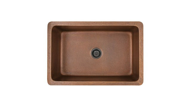 Franke DEJ710-30 16 ga copper single apron front sink