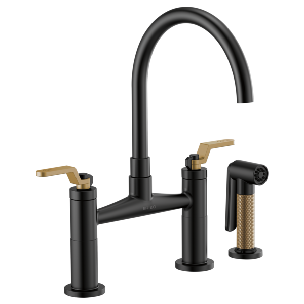 BRIZO LITZE 62544LF ARC SPOUT BRIDGE INDUSTRIAL HANDLE