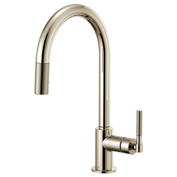 BRIZO LITZE 63043LF ARC SPOUT PULL-DOWN KNURLED HANDLE