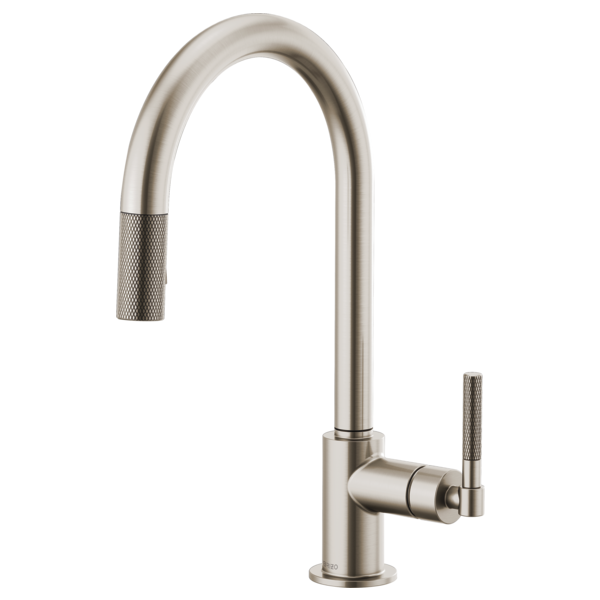 BRIZO LITZE 63043LF ARC SPOUT PULL-DOWN KNURLED HANDLE