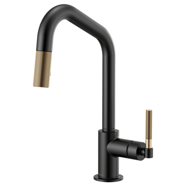 BRIZO LITZE 63063LF ANGLED SPOUT PULL-DOWN KNURLED HANDLE