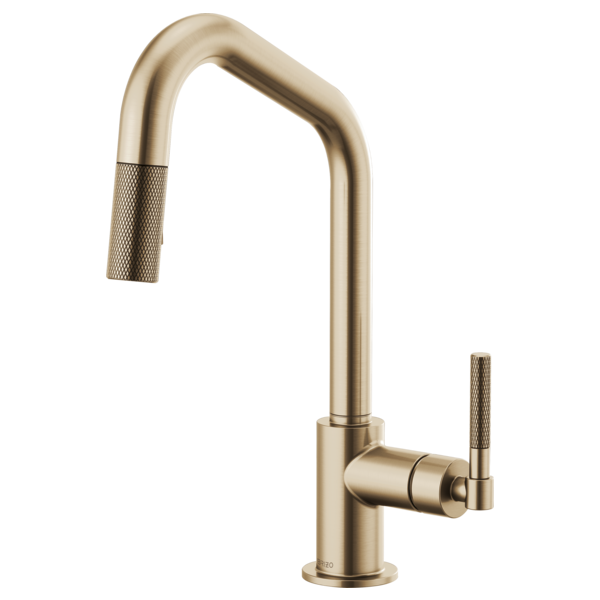 BRIZO LITZE 63063LF ANGLED SPOUT PULL-DOWN KNURLED HANDLE