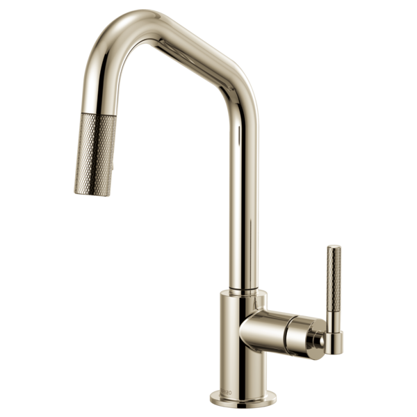 BRIZO LITZE 63063LF ANGLED SPOUT PULL-DOWN KNURLED HANDLE