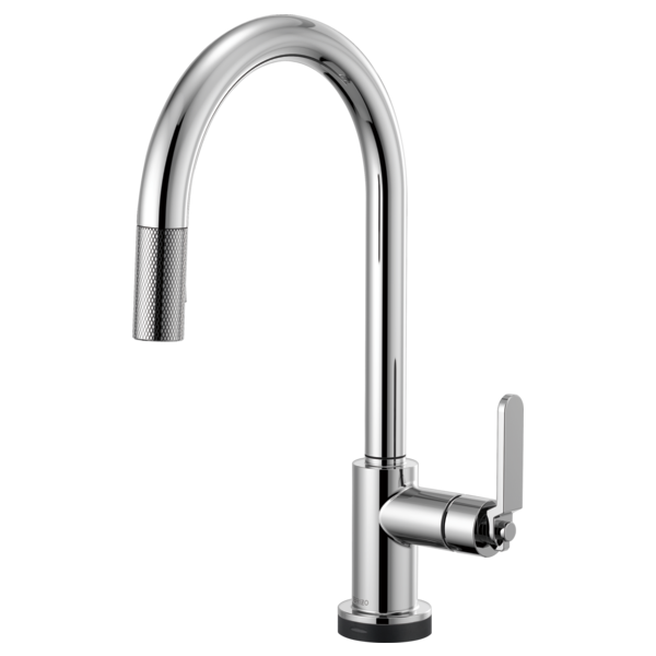 BRIZO LITZE 64044LF ARC SPOUT PULL-DOWN WITH SMARTTOUCH INDUSTRIAL HANDLE