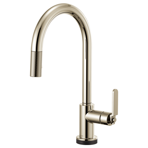 BRIZO LITZE 64044LF ARC SPOUT PULL-DOWN WITH SMARTTOUCH INDUSTRIAL HANDLE