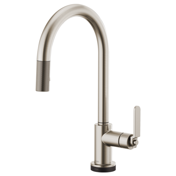BRIZO LITZE 64044LF ARC SPOUT PULL-DOWN WITH SMARTTOUCH INDUSTRIAL HANDLE