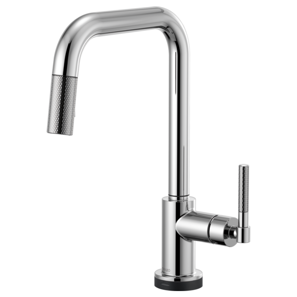 BRIZO LITZE 64053LF SQUARE SPOUT PULL-DOWN WITH SMARTTOUCH KNURLED HANDLE