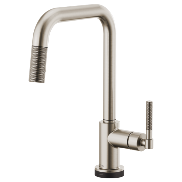 BRIZO LITZE 64053LF SQUARE SPOUT PULL-DOWN WITH SMARTTOUCH KNURLED HANDLE
