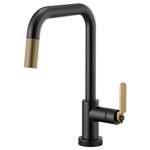BRIZO LITZE 64054LF SQUARE SPOUT PULL-DOWN WITH SMARTTOUCH INDUSTRIAL HANDLE