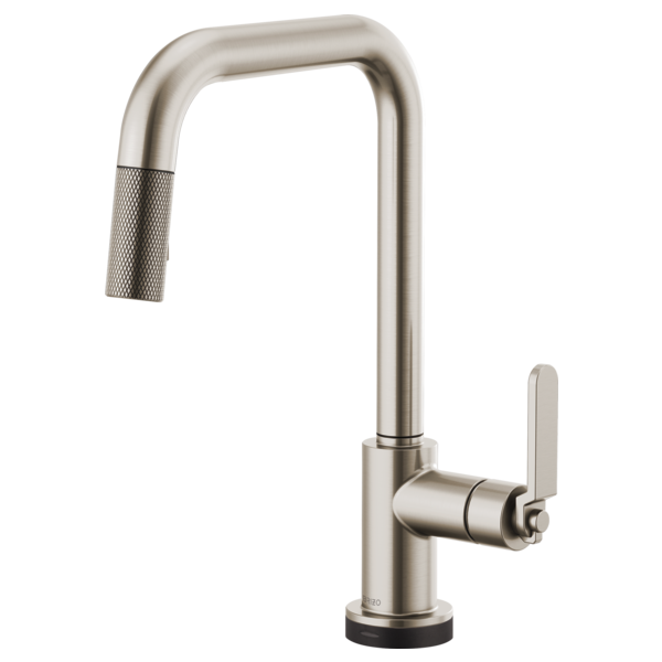 BRIZO LITZE 64054LF SQUARE SPOUT PULL-DOWN WITH SMARTTOUCH INDUSTRIAL HANDLE