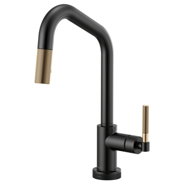 BRIZO LITZE 64063LF ANGLED SPOUT PULL-DOWN WITH SMARTTOUCH KNURLED HANDLE