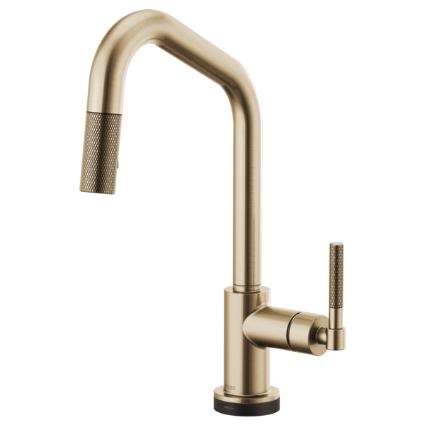 BRIZO LITZE 64063LF ANGLED SPOUT PULL-DOWN WITH SMARTTOUCH KNURLED HANDLE
