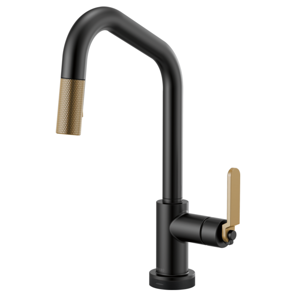 BRIZO LITZE 64064LF ANGLED SPOUT PULL-DOWN WITH SMARTTOUCH INDUSTRIAL HANDLE
