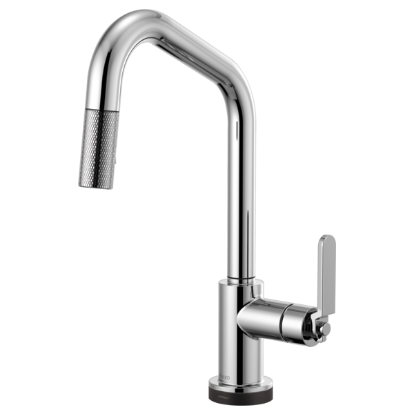 BRIZO LITZE 64064LF ANGLED SPOUT PULL-DOWN WITH SMARTTOUCH INDUSTRIAL HANDLE
