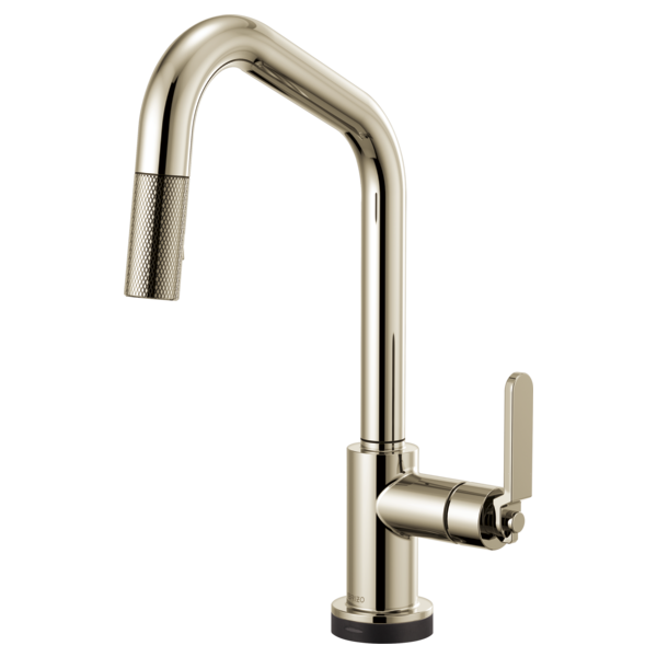 BRIZO LITZE 64064LF ANGLED SPOUT PULL-DOWN WITH SMARTTOUCH INDUSTRIAL HANDLE