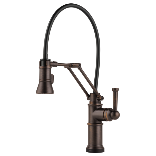 BRIZO ARTESSO 64225LF SINGLE HANDLE ARTICULATING ARM KITCHEN FAUCET WITH SMARTTOUC