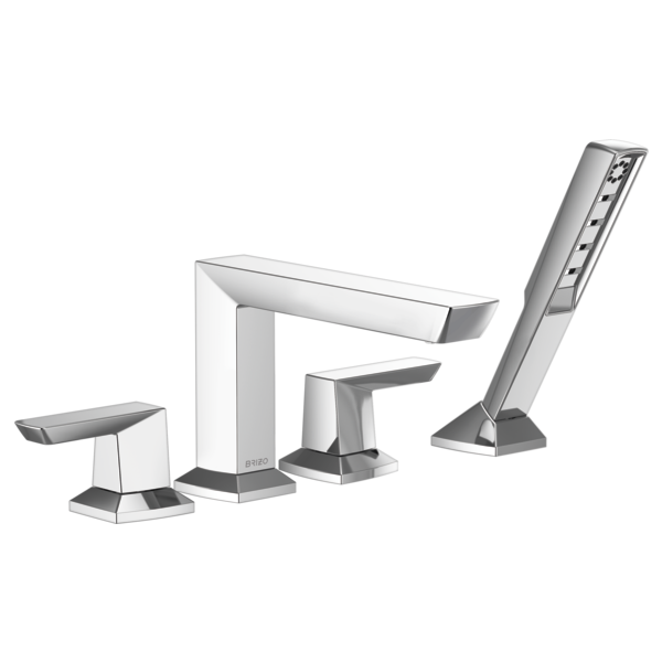 BRIZO VETTIS T67488 4 HOLE ROMAN TUB WITH HANDSHOWER