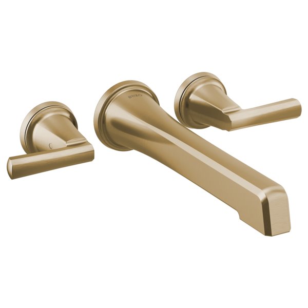 BRIZO LEVOIR T70498 TWO HANDLE WALL MOUNT TUB FILLER