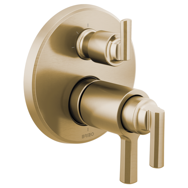 BRIZO LEVOIR T75598 TEMPASSURE THERMOSTATIC VALVE WITH 3-FUNCTION DIVERTER TRIM