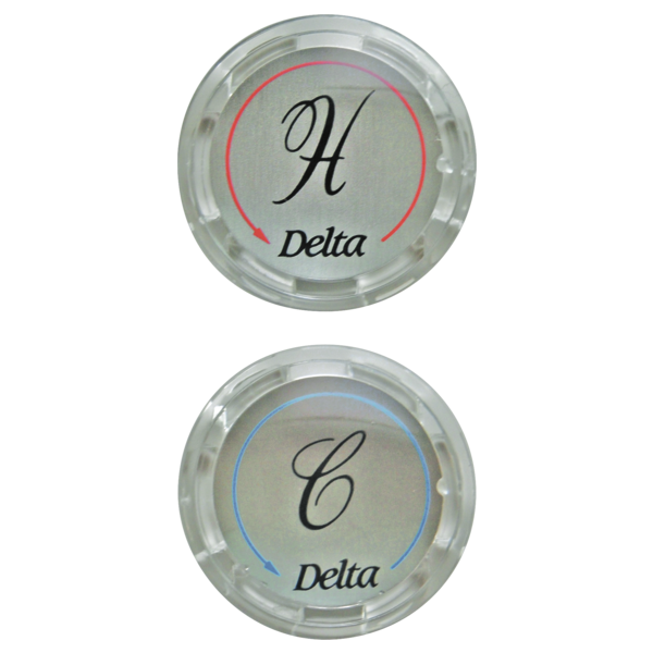 DELTA  RP19659 D-BUTTON SET(2)-    CLEAR HNDL