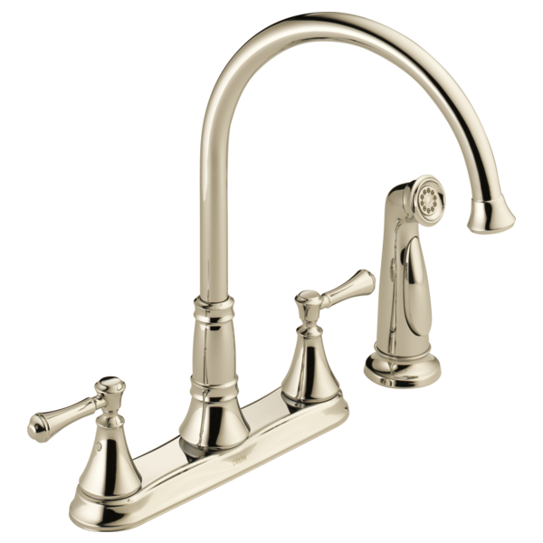 DELTA CASSIDY 2497LF 2H KITCHEN DECK FAUCET W/SPRAYER
