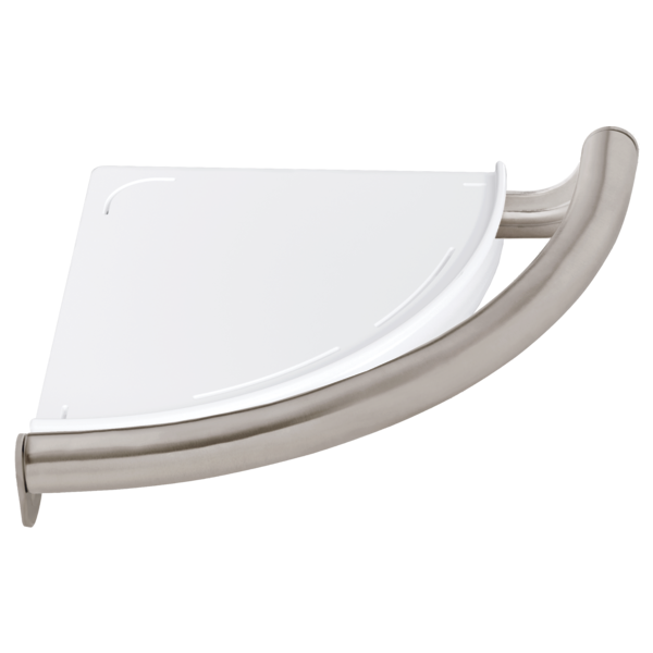 DELTA  41516 CONTEMPORARY CORNER SHELF W/ASSIST BAR - CH