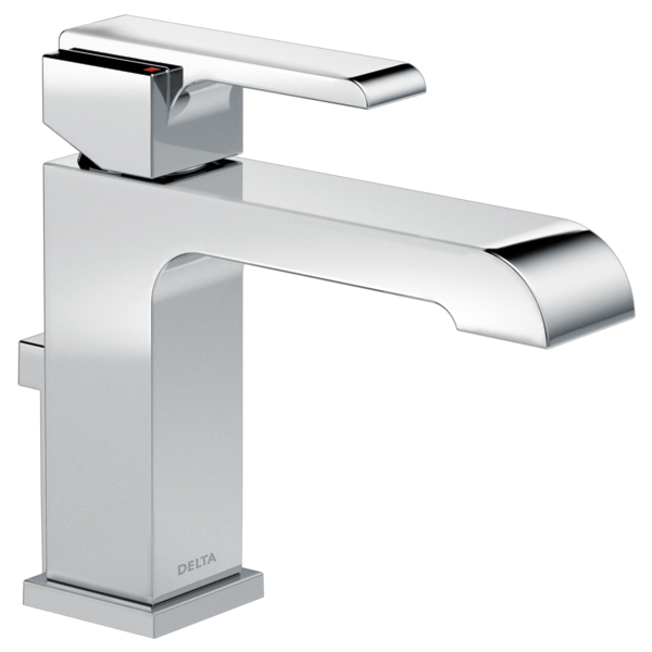 DELTA ARA 567LF-MPU SINGLE HOLE - SINGLE HANDLE-4"PLATE/METAL POP-UP