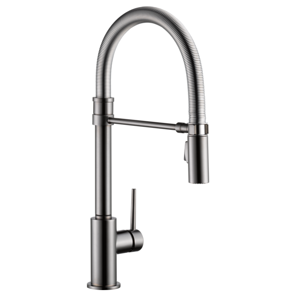 DELTA TRINSIC 9659-DST SINGLE HANDLE PULL-DOWN KITCHEN FAUCET WITH SPRING SPOUT