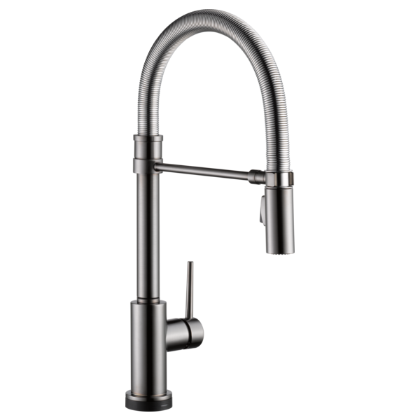 DELTA TRINSIC 9659T-DST SINGLE HANDLE PULL-DOWN KITCHEN FAUCET WITH SPRING SPOUT WIT