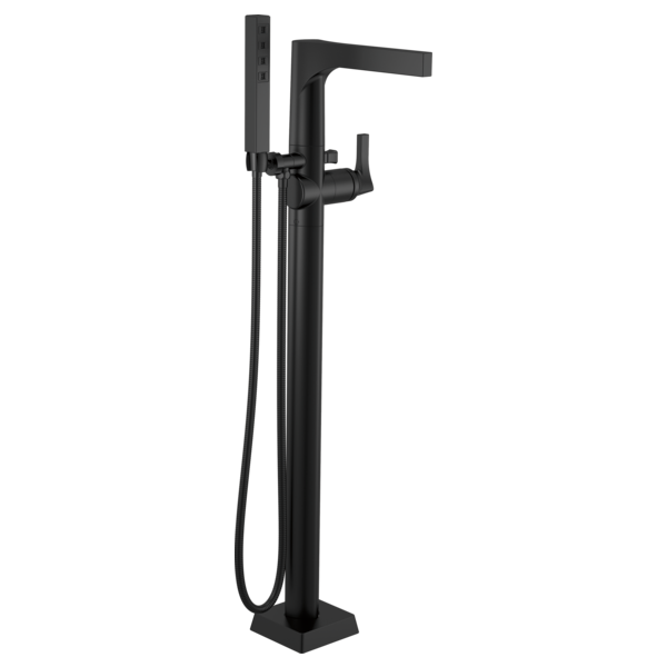 DELTA ZURA T4774-FL FLOOR MOUNT TUB FILLER WITH HANDSHOWER