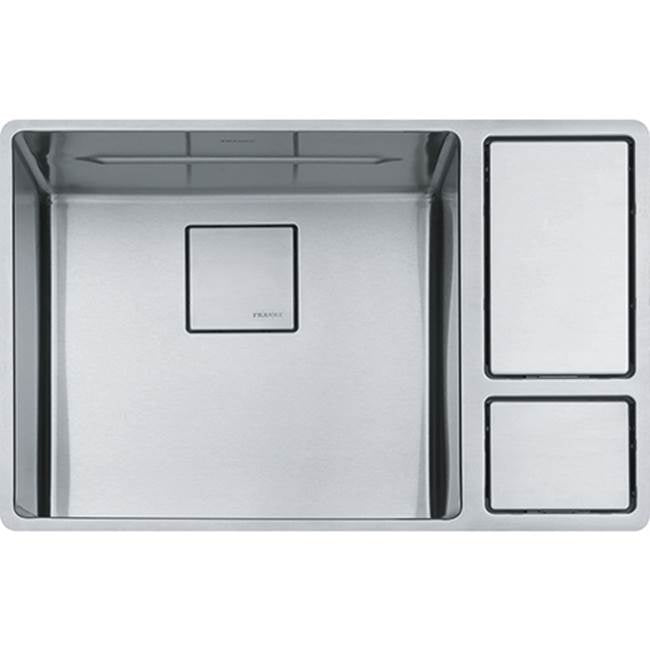 Franke CUX110-18 CHEF CENTER UNDERMOUNT SINK  SINGLE SS -STAINLESS STEEL