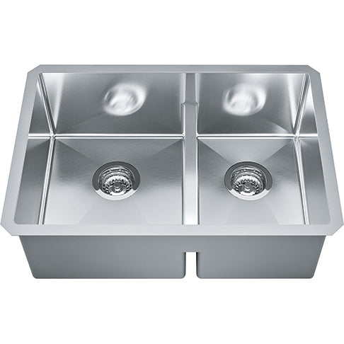Franke TCX160-24LD TECHNA - UNDERMOUNT SINK COMBINATION  SS LOW DIVIDE -STAINLESS STEEL